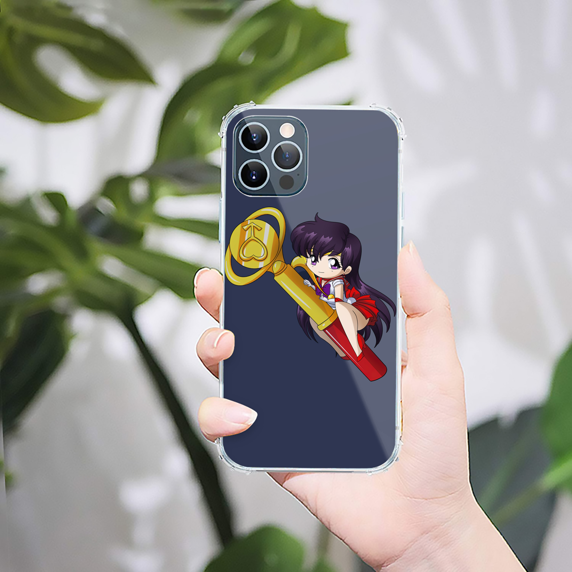 （画像用） 美少女戦士セーラームーン 火野レイ ひの レイ Sailor Moon Hino Rei （セーラーマーズ,Sailor Mars） 【iPhone 12シリーズ対応】透明スマホケース（クリアソフトケース）